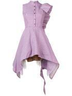 Natasha Zinko Asymmetric Mini Dress - Purple