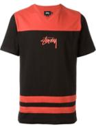 Stussy Contrast T-shirt, Men's, Size: L, Black, Cotton