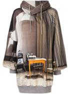 Undercover Photographic Print Hoodie - Brown