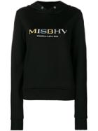Misbhv Logo Print Hoodie - Black
