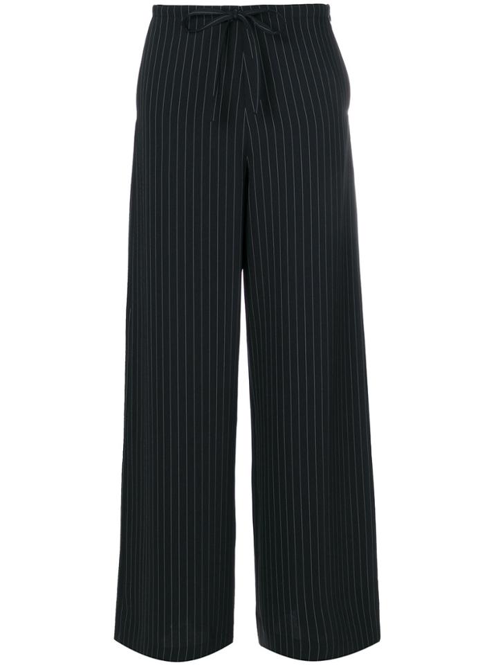 Mcq Alexander Mcqueen Pinstripe Trousers - Black