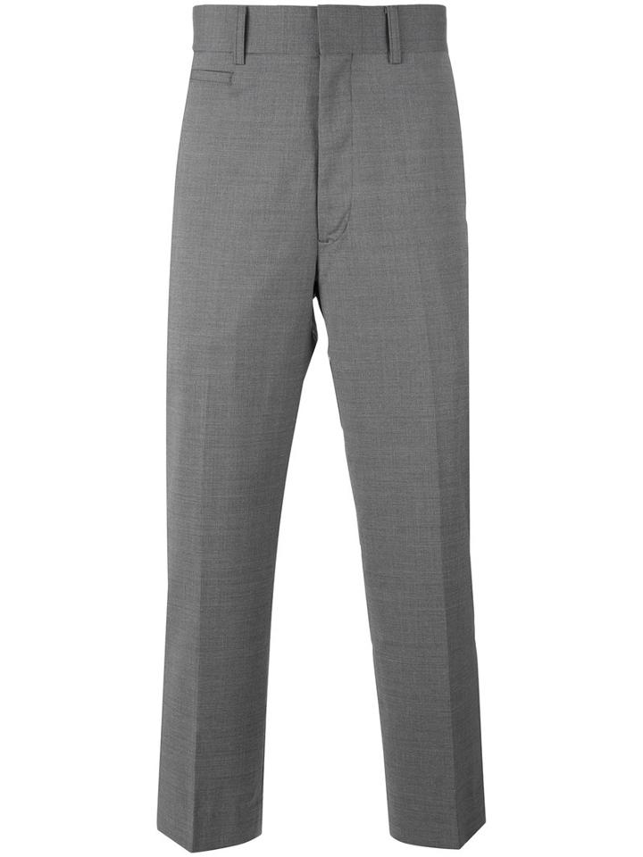 Junya Watanabe Comme Des Garçons Man - Tailored Cropped Trousers - Men - Cupro/wool - L, Grey, Cupro/wool
