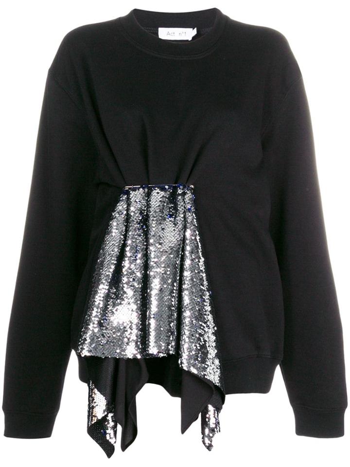 Act N&deg;1 Contrast Sweater Dress - Black