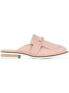 Hogl Gold-tone Detail Mules - Pink & Purple