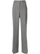 Tonello Flared Tailored Trousers - Black