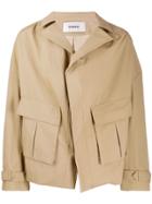 Chalayan Overshirt Panel Jacket - Neutrals