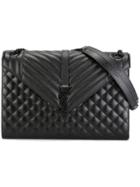 Saint Laurent Large 'monogram' Satchel - Black