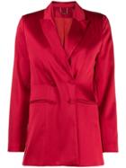 Styland Double-breasted Blazer - Red