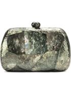 Serpui Mother Of Pearl Clutch - Green