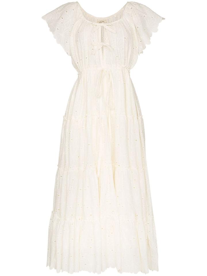 Innika Choo Alotta Tiered Maxi Dress - White