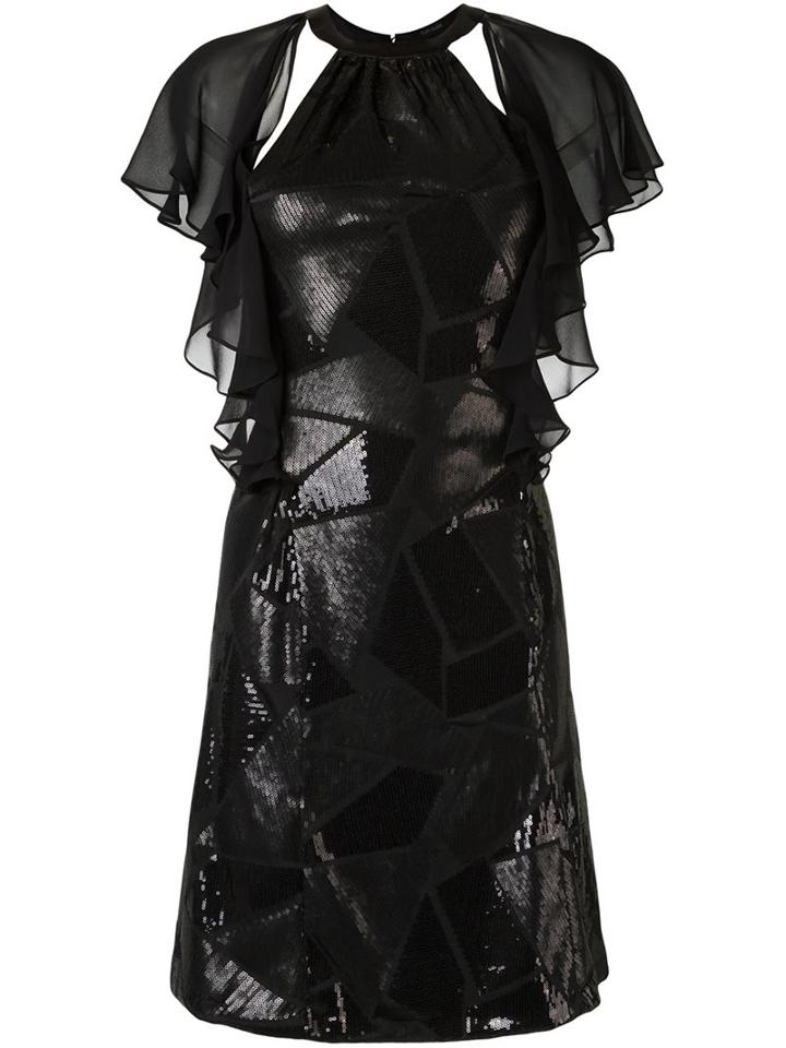 Tufi Duek Sequin Dress, Women's, Size: Medium, Black, Polyester