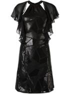 Tufi Duek Sequin Dress, Women's, Size: Medium, Black, Polyester