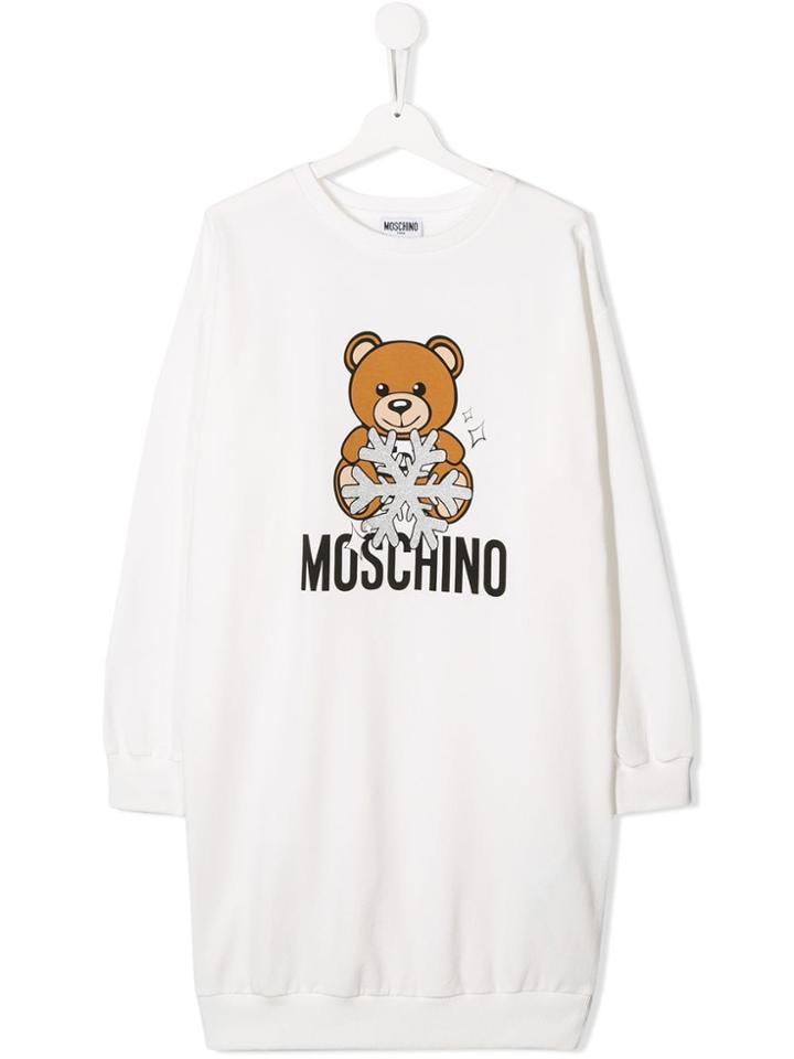 Moschino Kids Jumper Dress - White