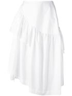Simone Rocha Pleated Skirt, Women's, Size: 10, White, Cotton