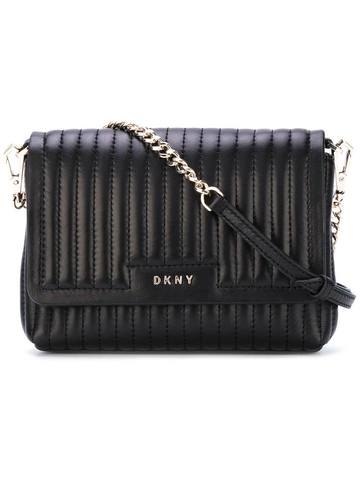 Dkny - Quilted Crossbody Bag - Women - Lamb Skin - One Size, Black, Lamb Skin
