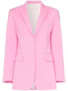 Joseph Heston Button-down Cotton Blend Blazer Jacket - Pink