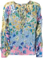 Dondup Floral Print Blouse, Women's, Size: 44, Polyester