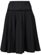 Marc Jacobs Lightweight Pleated Skirt, Women's, Size: 2, Black, Spandex/elastane/wool