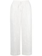 P.a.r.o.s.h. Cropped Drawstring Trousers - White