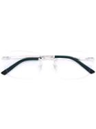 Cartier - Square Frame Glasses - Unisex - Titanium - One Size, Grey, Titanium