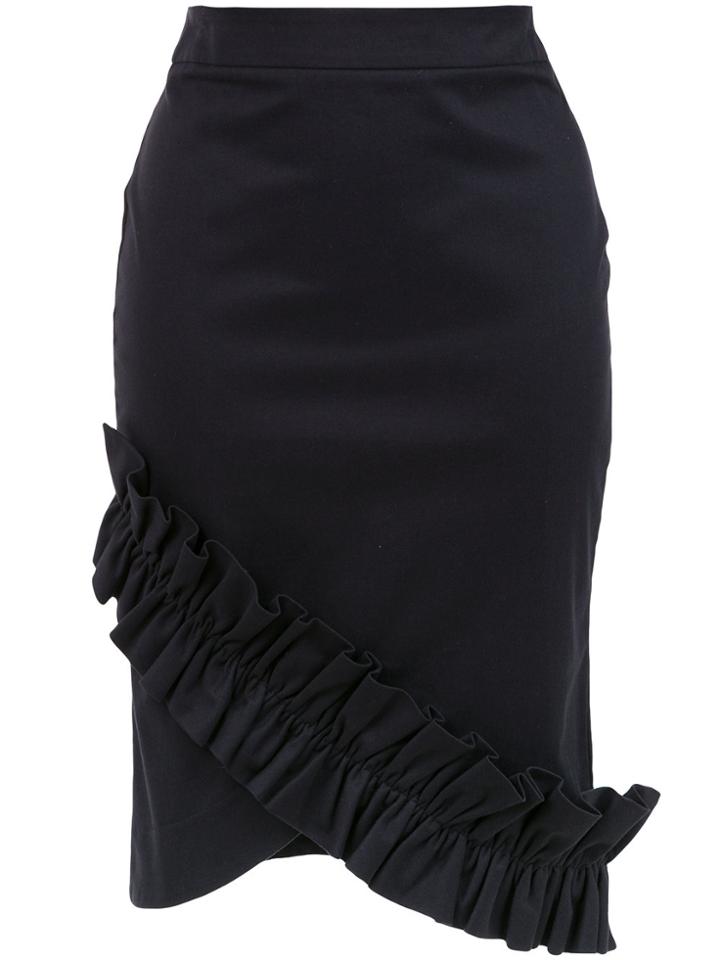 Isolda Amaryllis Pencil Skirt - Black