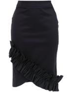 Isolda Amaryllis Pencil Skirt - Black