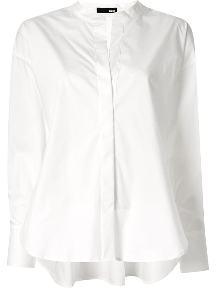 Frei Ea Skipper High-low Hem Shirt - White
