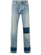 Ambush Contrast Panel Straight Jeans - Blue