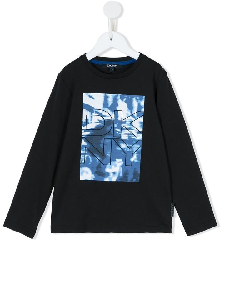 Dkny Kids Logo Print T-shirt, Boy's, Size: 8 Yrs, Black