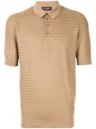 Dolce & Gabbana Henley Polo Shirt - Brown