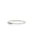 Rosa De La Cruz 18k White Gold Five Diamond Ring - Metallic