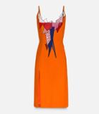 Christopher Kane Strappy Smash Motif Fitted Dress