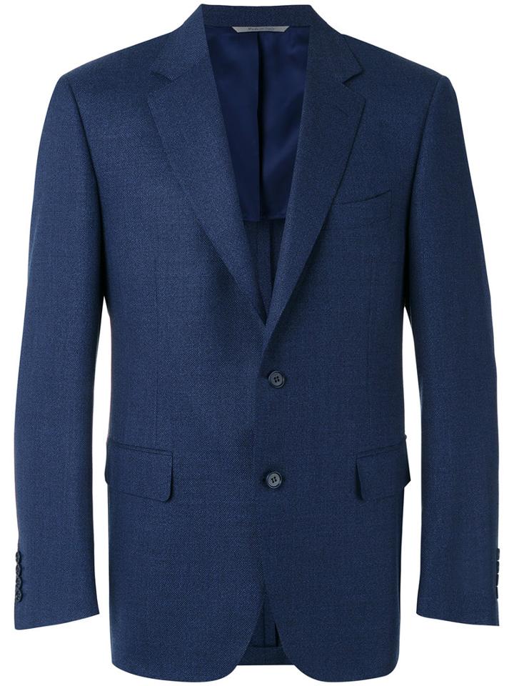 Canali - Two Button Blazer - Men - Cupro/wool - 46, Blue, Cupro/wool