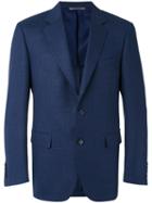 Canali - Two Button Blazer - Men - Cupro/wool - 46, Blue, Cupro/wool