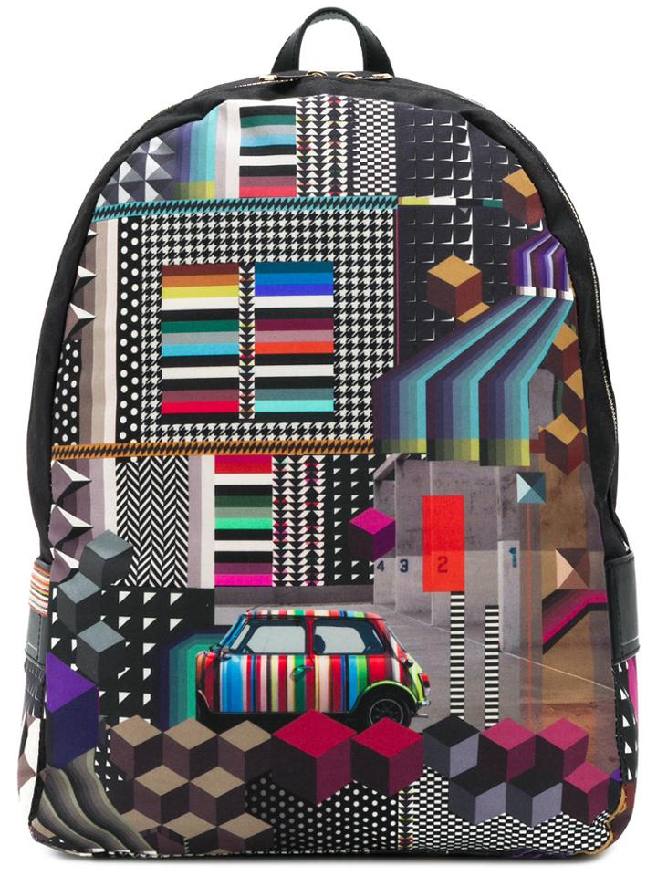 Paul Smith Geometric Mini Print Backpack - Multicolour