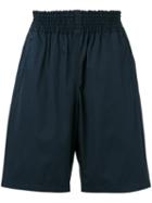 Comme Des Garçons Shirt - Elastic Waistband Shorts - Men - Cotton - Xl, Blue, Cotton