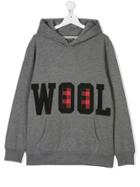 Woolrich Kids Teen Branded Hoodie - Grey