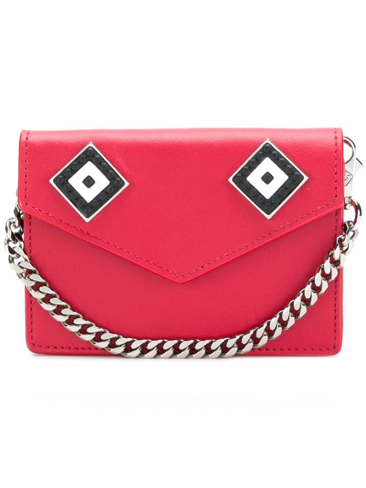 Les Petits Joueurs Flap Chain Mask Cardholder - Red