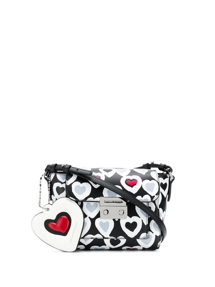 Emporio Armani Hear Print Crossbody Bag - Black