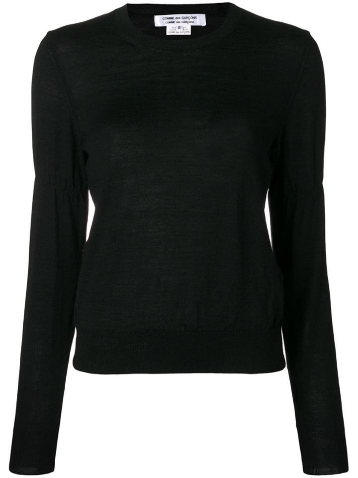 Comme Des Garçons Comme Des Garçons Round Neck Jumper - Black