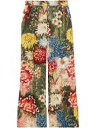 Gucci Impressionist Garden Wide Leg Pants - Multicolour