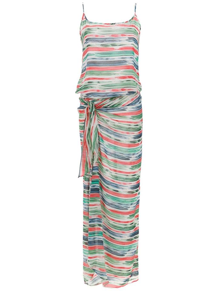 Track & Field Printed Canga Dress - Green