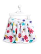 Liu Jo Kids Floral Print Skirt, Girl's, Size: 6 Yrs, White