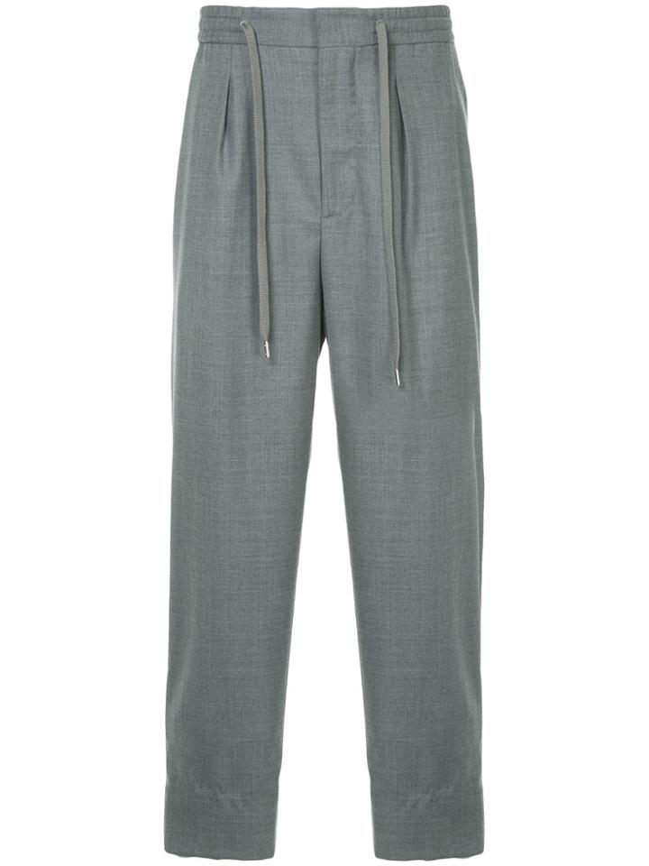 Monkey Time Drawstring Trousers - Grey