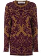Golden Goose Deluxe Brand Baroque Round Neck Sweater - Pink & Purple