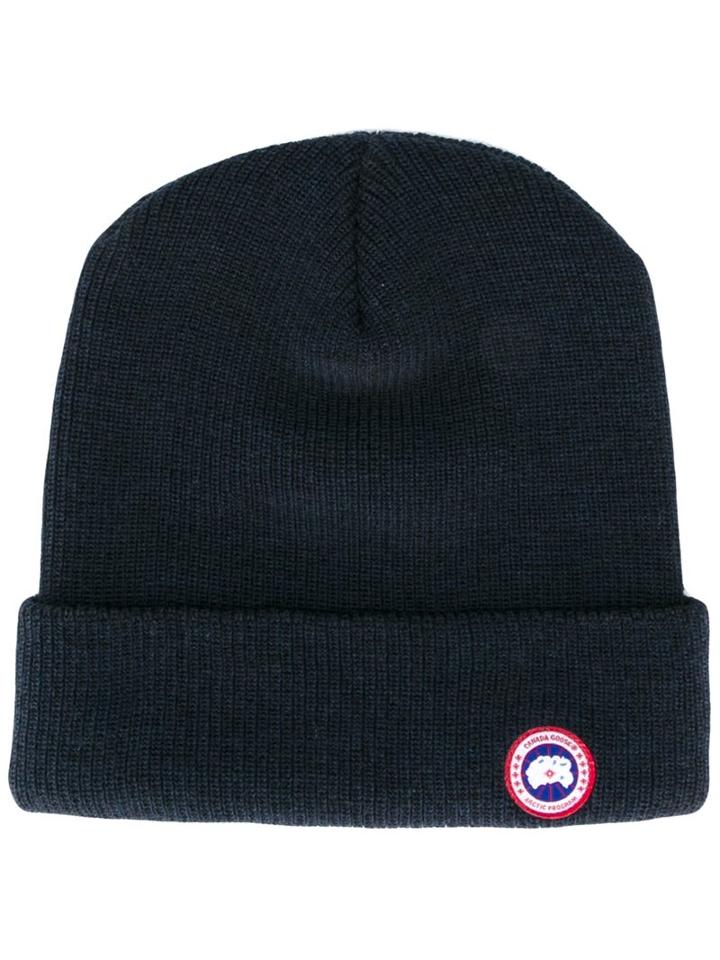 Canada Goose Watch Cap Beanie Hat, Men's, Blue, Merino