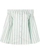 Pinko Striped Off-shoulder Blouse - Green
