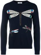 Valentino Dragonfly Knit Sweater - Blue
