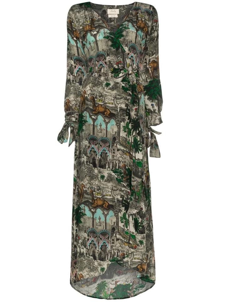 Chufy Jamal Printed Wrap Maxi Dress - Multicoloured