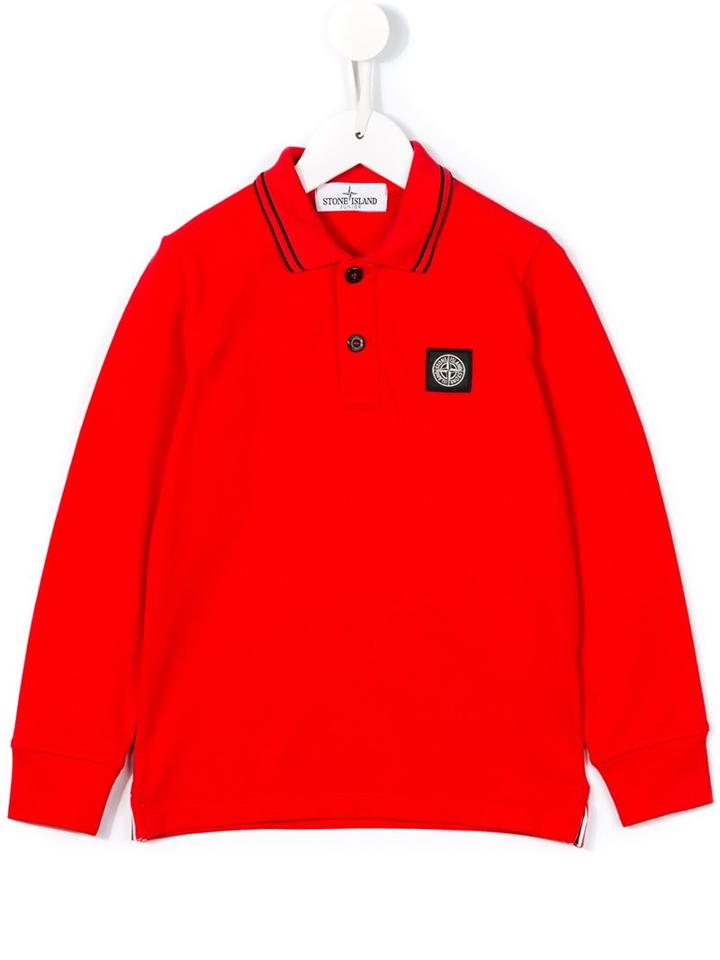 Stone Island Kids Classic Polo Shirt, Boy's, Size: 8 Yrs, Red